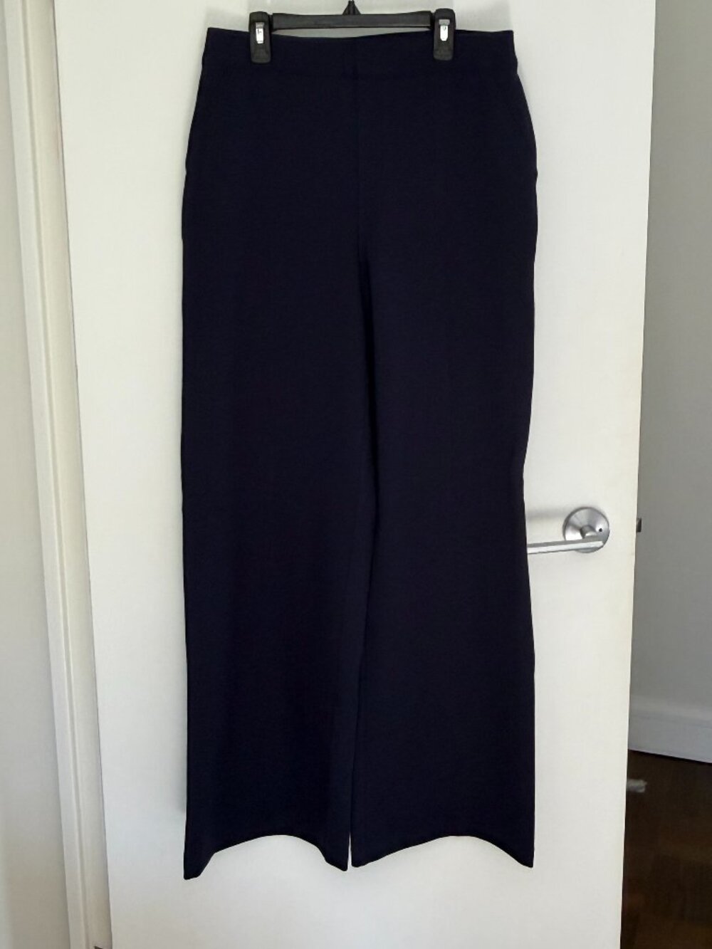 SPANX SPANXsupersmooth® PerfectFit Ponte Wide Leg Pant Size M Navy - Picture 2 of 3